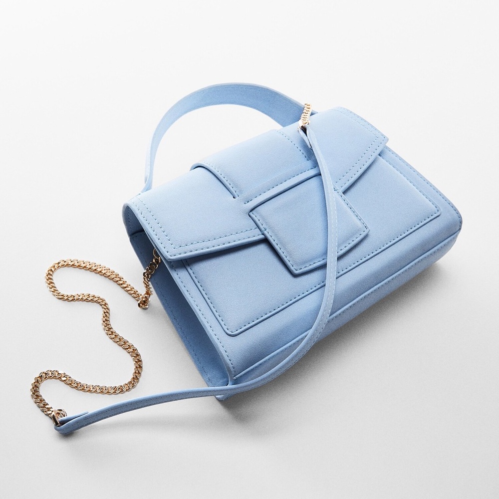 SOLD - MANGO Blue Crossbody Bag